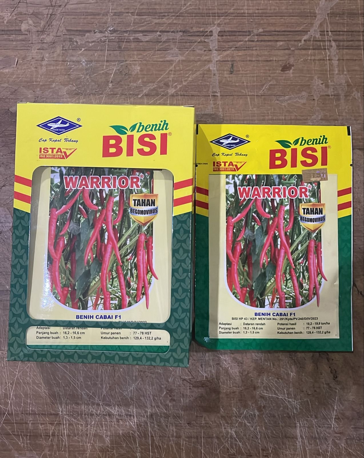 Cabe Warrior F1 20 X 12 X 2250 biji